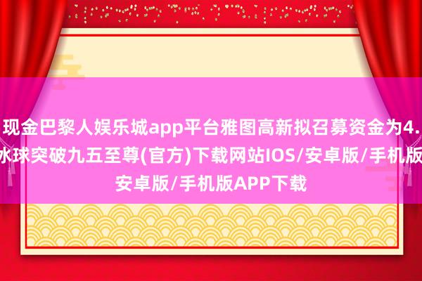 現(xiàn)金巴黎人娛樂城app平臺雅圖高新擬召募資金為4.31億元-冰球突破九五至尊(官方)下載網(wǎng)站IOS/安卓版/手機版APP下載